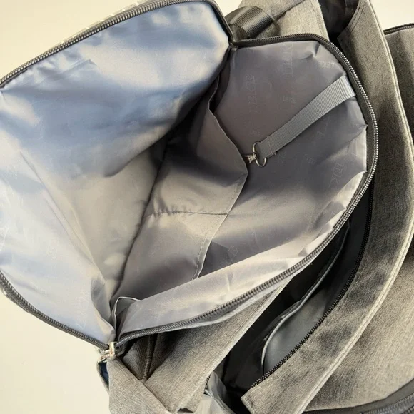 Leke Baby Gray Diaper Bag Tote - Picture 8 of 17